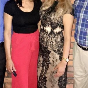 Black and nude lace dress worn once from Mendocino